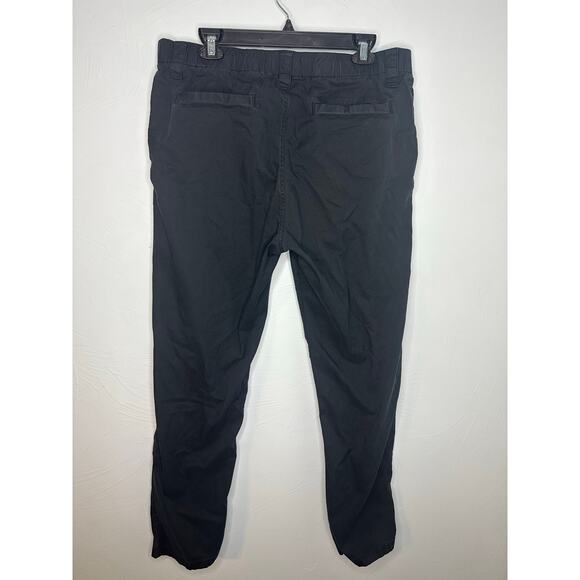 BP. Men's Drawstring Pants Size Medium Black Active Stretch Casual - Picture 2 of 8